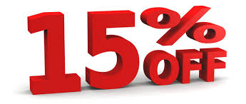 Seniors Discount, Save 15%
